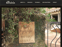Tablet Screenshot of mandalapottery.com